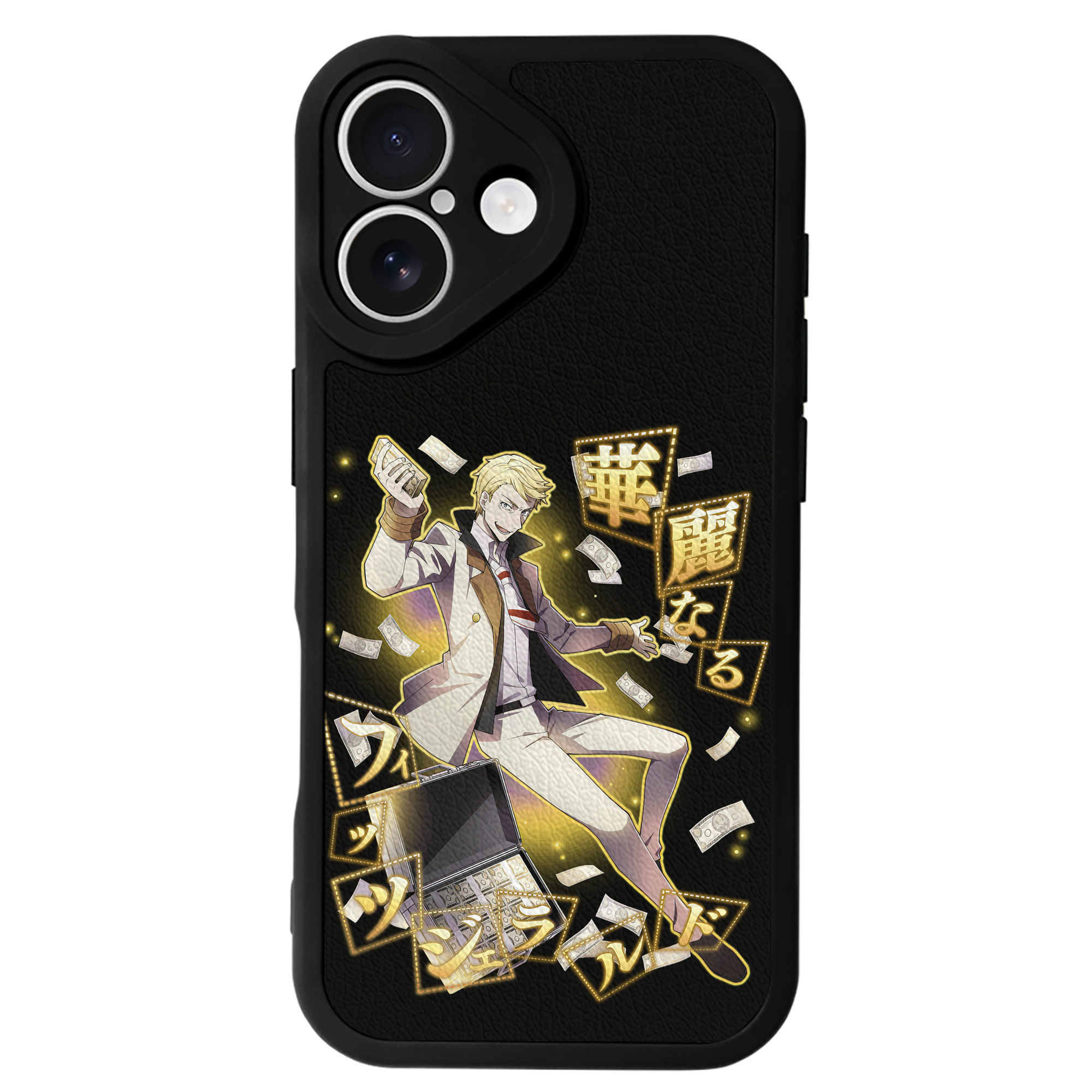 （画像用） 文豪ストレイドッグス Bungo Stray Dogs 【iPhone 16シリーズ対応】シリコンスマホケース（レザー調） 材質：シリコン